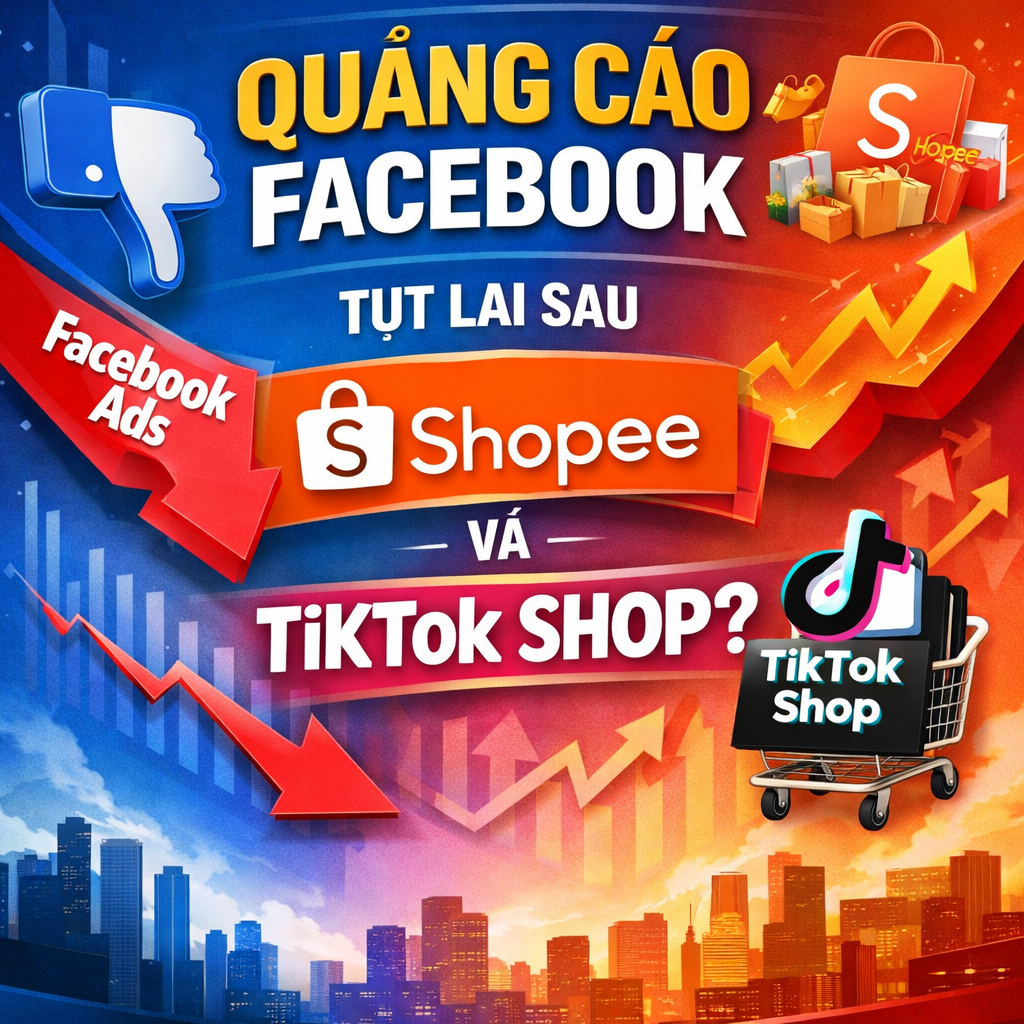 Quảng cáo Facebook liệu có bị tụt lại khi Shopee và TikTok Shop ngày càng bành trướng?